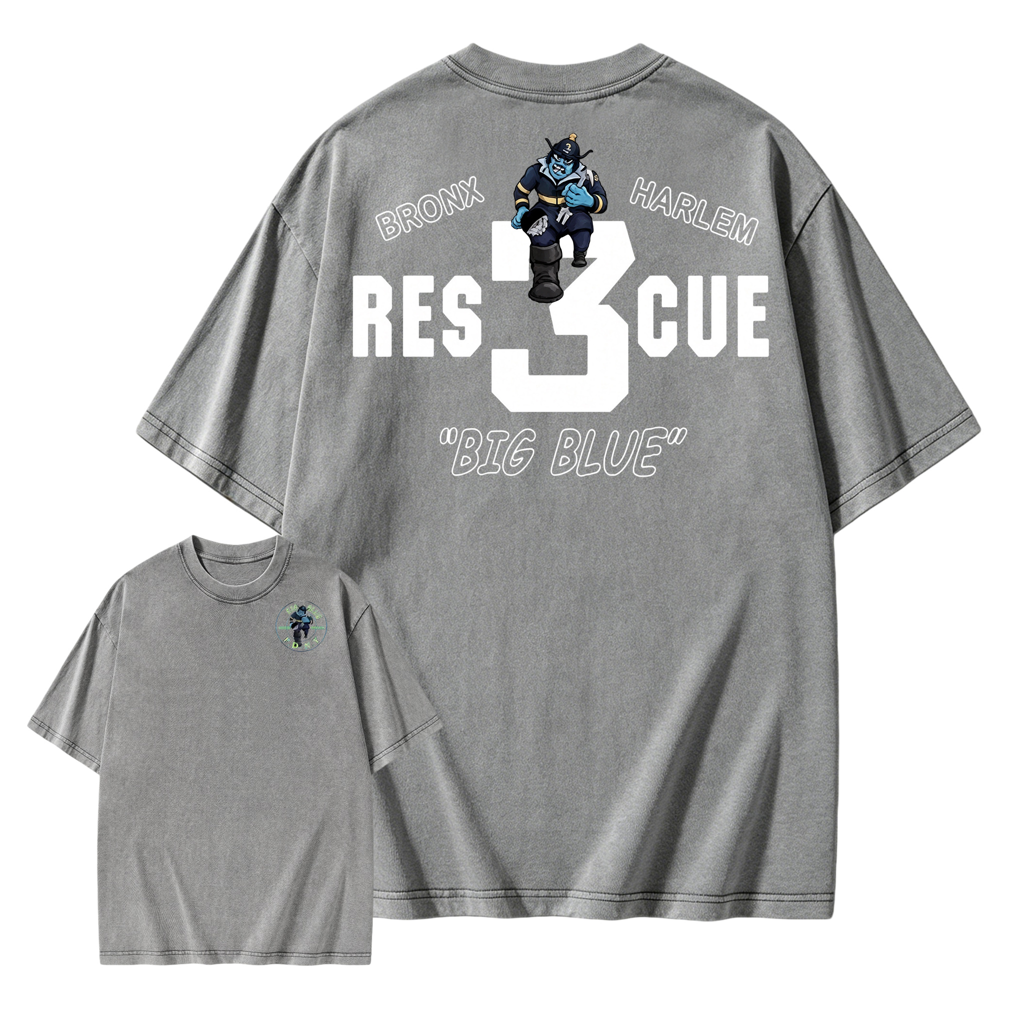 Men's F-R 3 B-H Graphic Print Washed Shirt