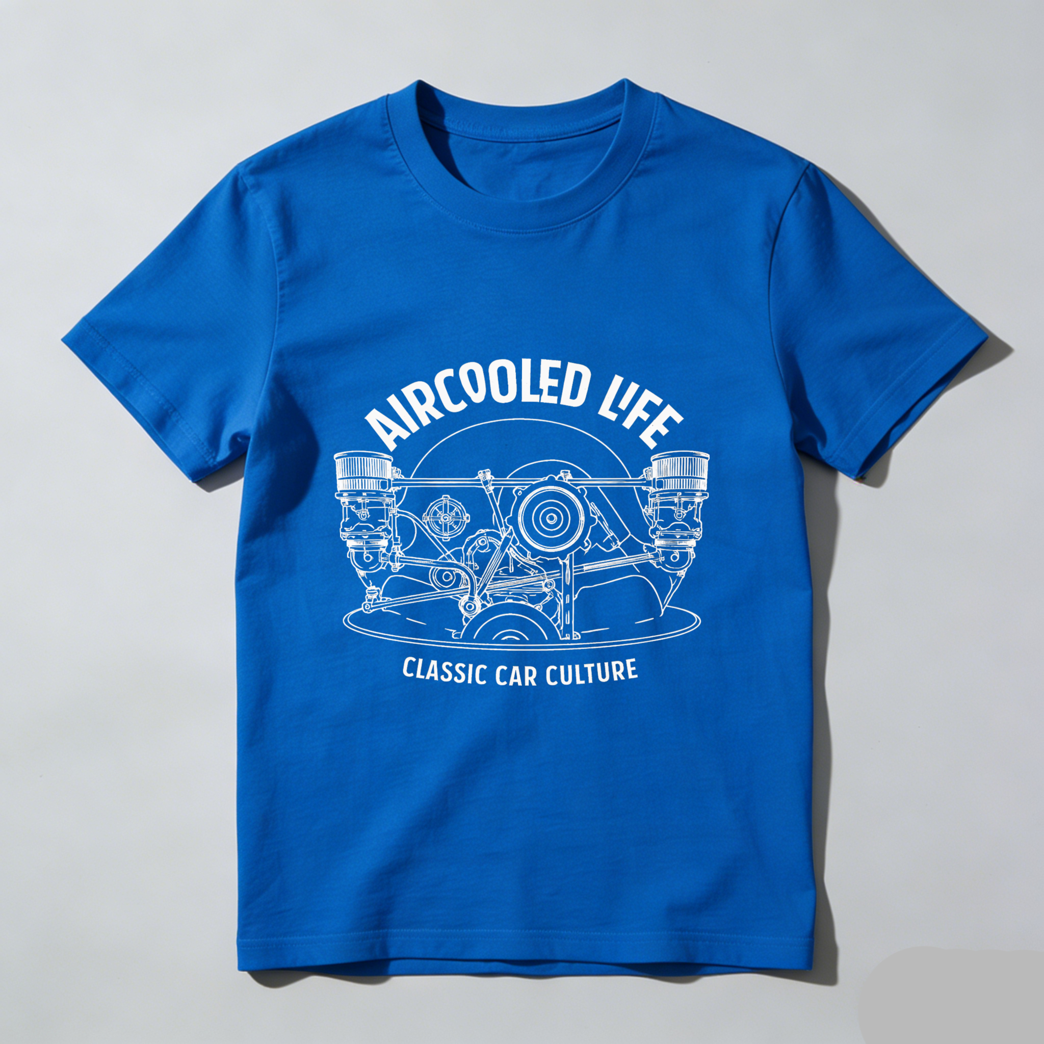 Aircooled Life Classic Car Culture T Shirt For Volkswagen Enthusiasts And Air Cooled Engine Fans