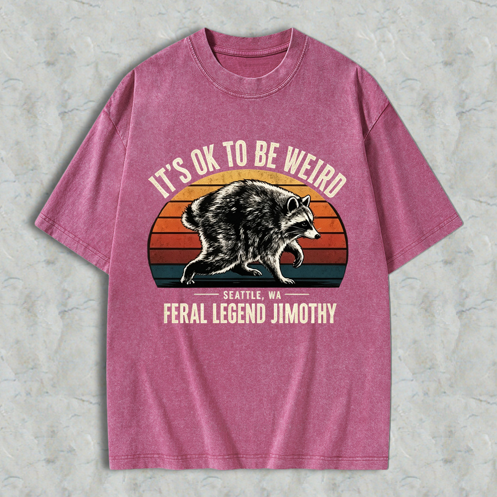It’s Ok To Be Weird Jimothy Rascal Washed Shirt 