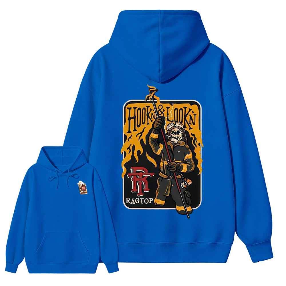 Skeleton Firefighter Shirt | Funny Firefighter Graphic Tee For First Responders  Hoodie