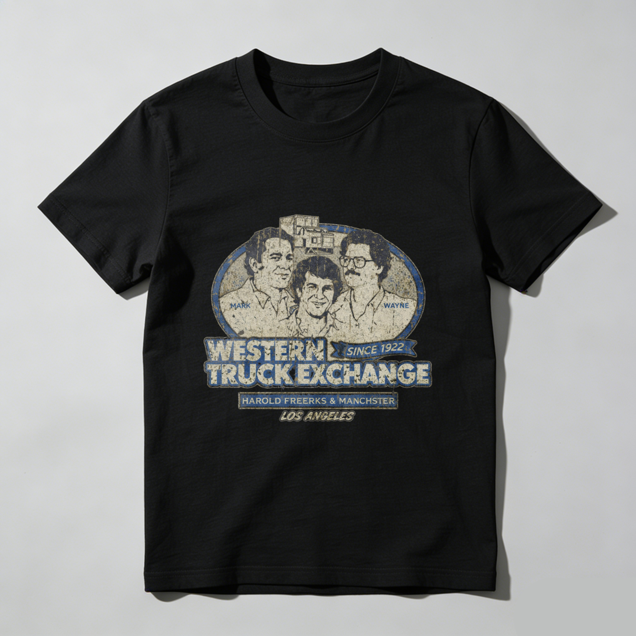 Western Truck Exchange Since 1952 Harold Freerks Manchester Los Angeles Vintage T Shirt