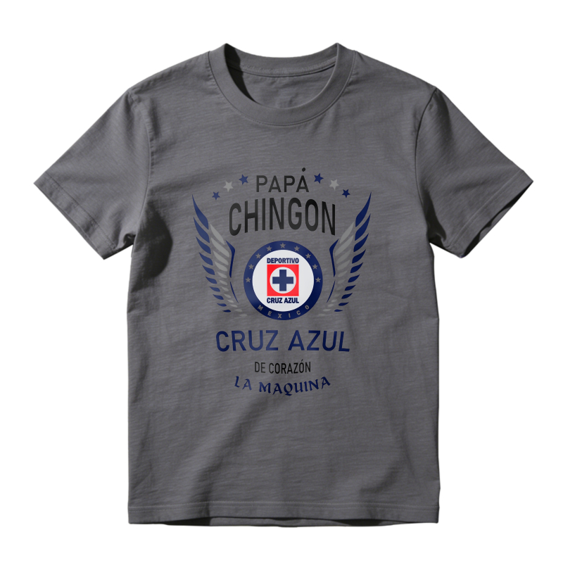 Papa Chingon Cruz Azul De Corazon La Maquina Unisex Classic T-shirt