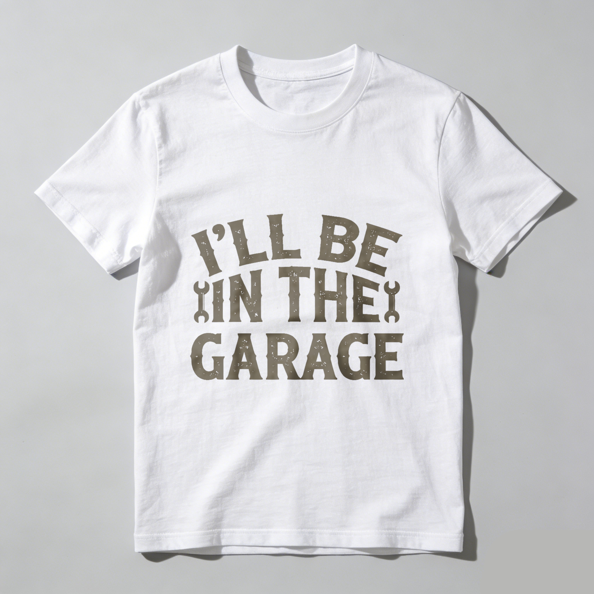 Ill Be In The Garage T Shirt Mechanic Auto Repair Car Enthusiast Gift Men Women Casual Wear