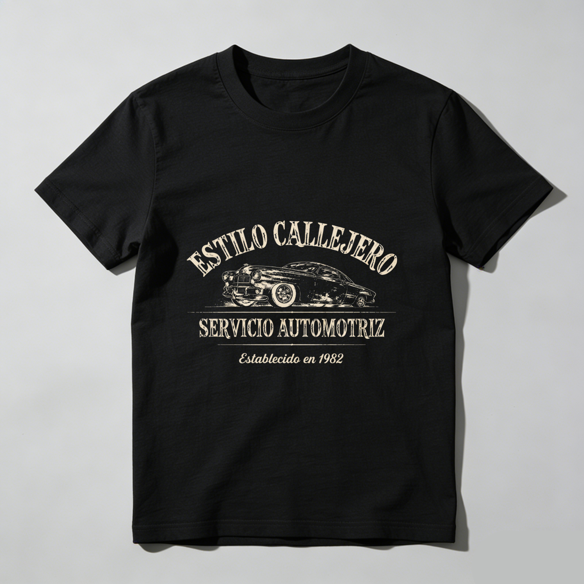 Stylish Street Style Automotive Service Established In 1982 Car Garage T-Shirt