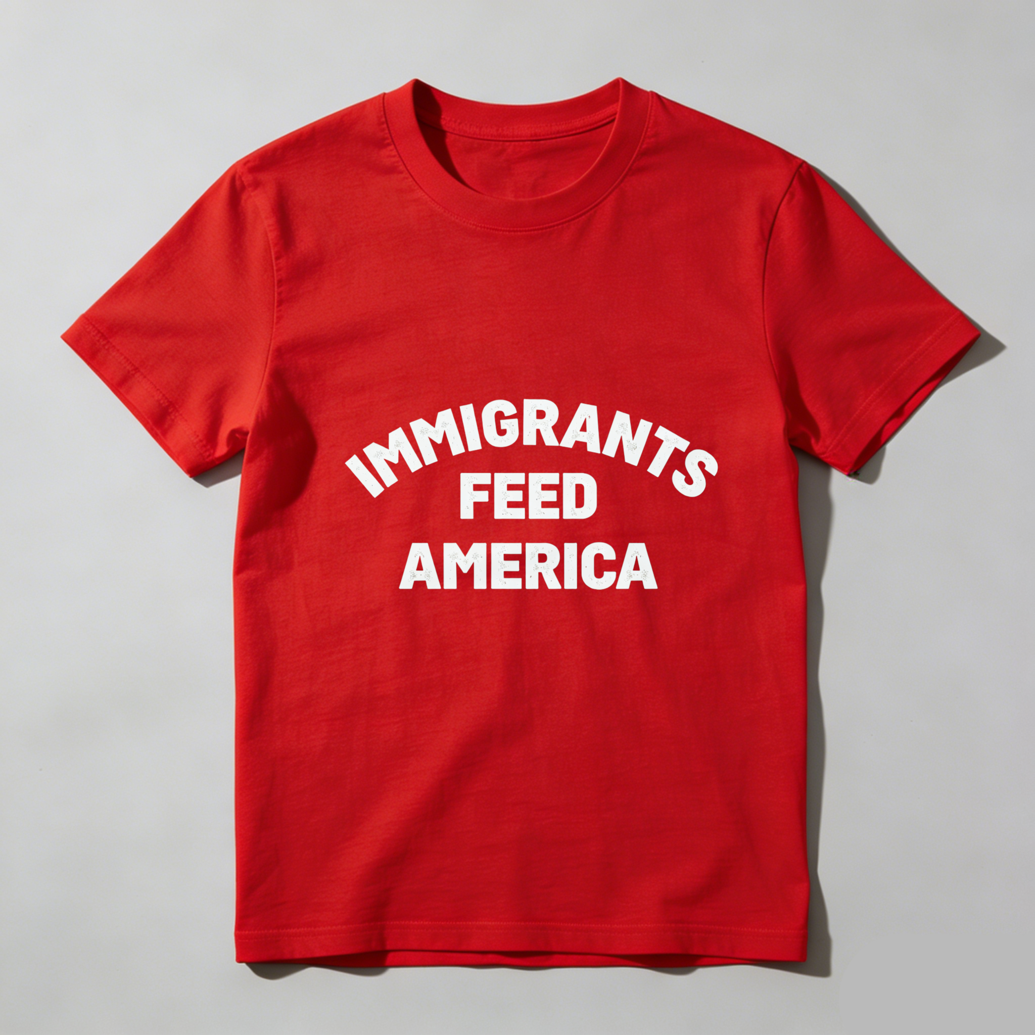 TEECURENTImmigrants Feed America T Shirt Black Unisex Cotton Graphic Tee For Men Women And Kids-TeeCurent