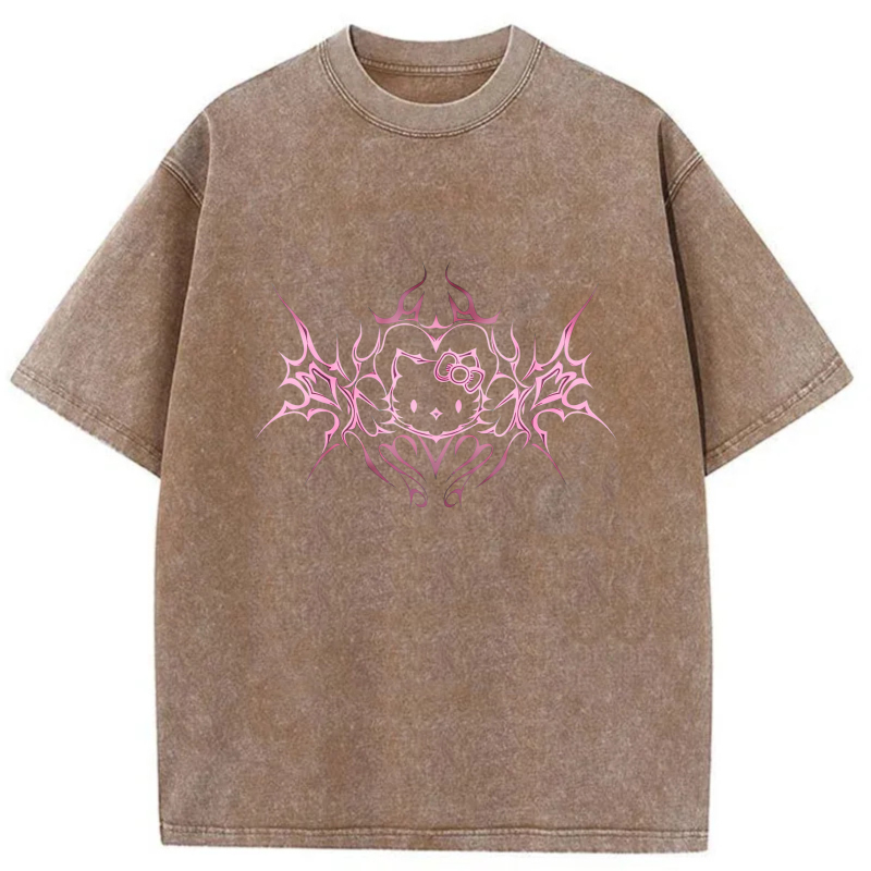 Pink Tribal Hello Kitty Design tshirt 100% cotton