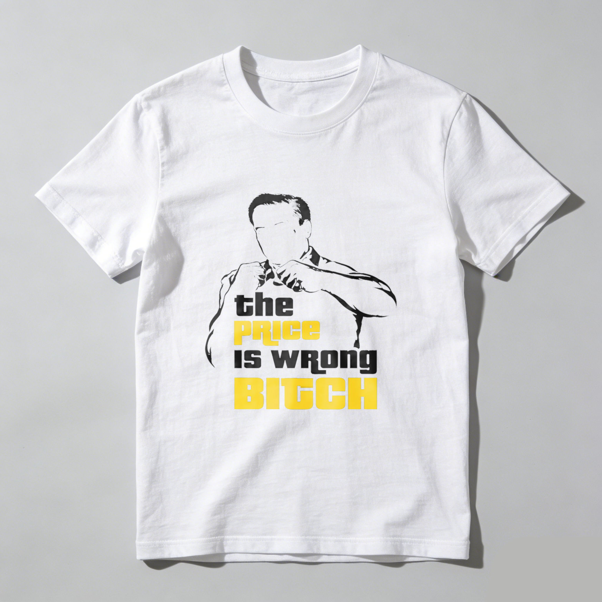TEECURENT The Price Is Wrong Bitch T Shirt With Iconic Pose And Bold Text Design For Fans Of Classic Game Show Humor