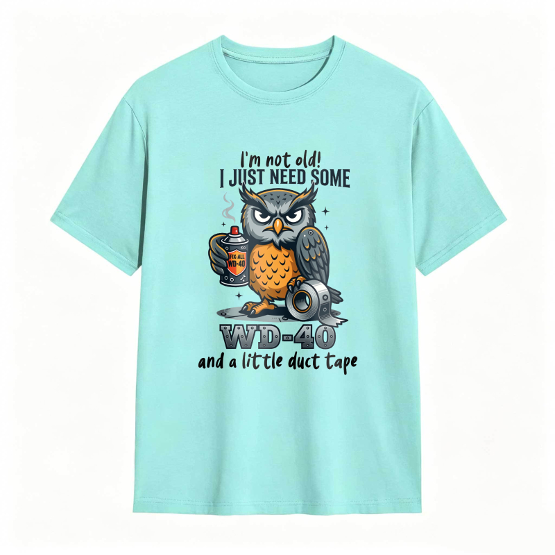 Owl With Wd 40 And Duct Tape Humor Unisex Classic T-shirt