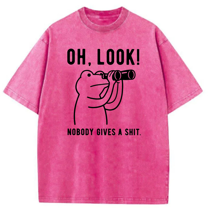 Oh Look Nobody Gives A Shit tshirt 100% cotton