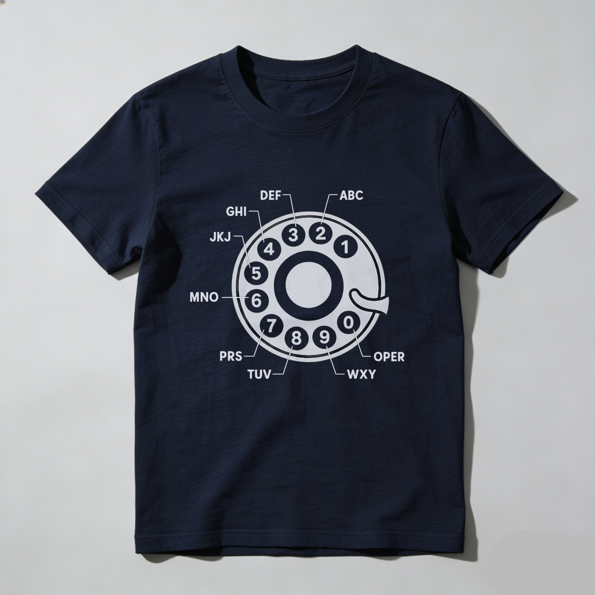 Retro Telephone Dial Design T Shirt Made In Usa Classic Black Graphic Tee For Men And Women Vintage Communication Style Apparel