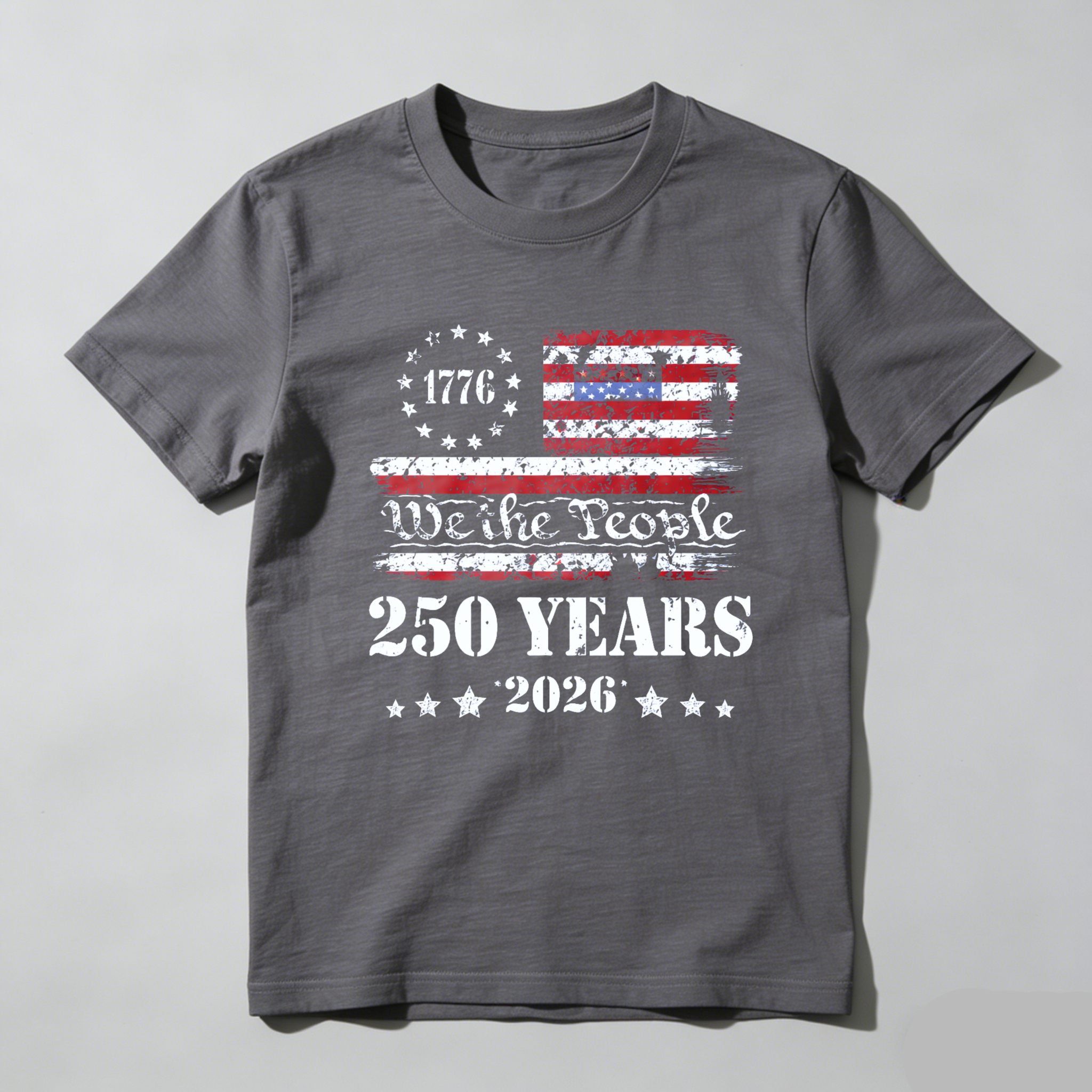 250 Years Of American Independence We The People 1776 To 2026 Usa Flag Patriotic T-Shirt