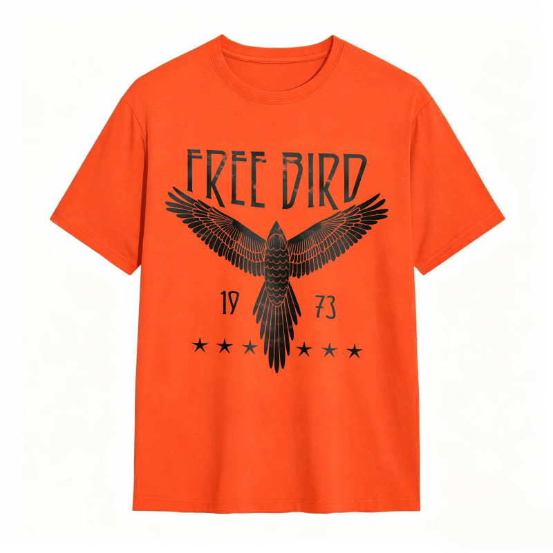 Free Bird Eagle 1973 Stars Design Unisex Classic T-shirt