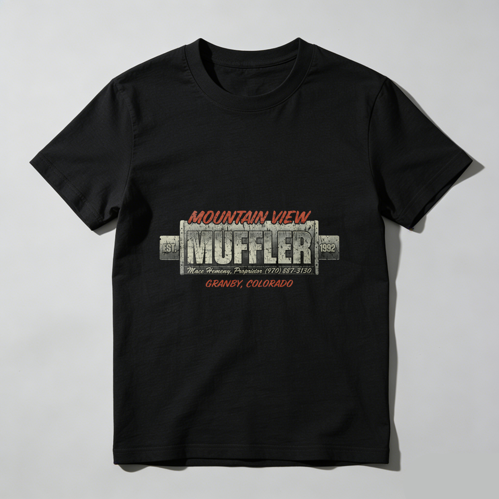 Mountain View Muffler Granby Colorado Auto Repair Shop T-Shirt