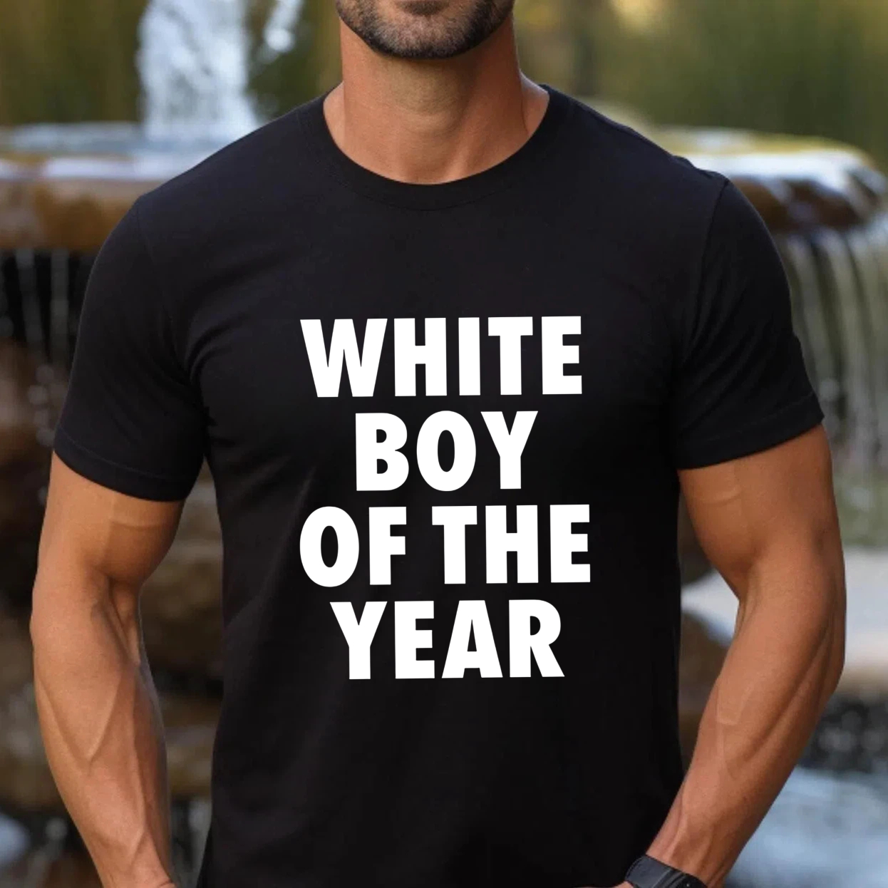 Casual, Men's T-Shirt, White Boy Of The Year, Everyday Wear, Gift For Him