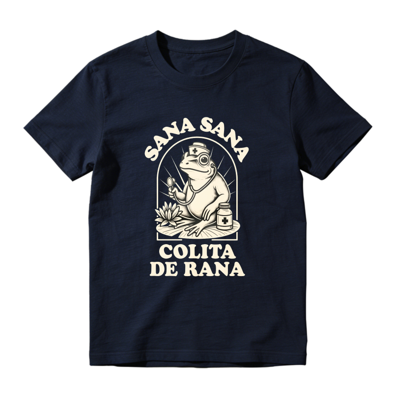 Frog Doctor With Medicine Jar And Lily Pad Sana Sana Colita De Rana Unisex Classic T-shirt