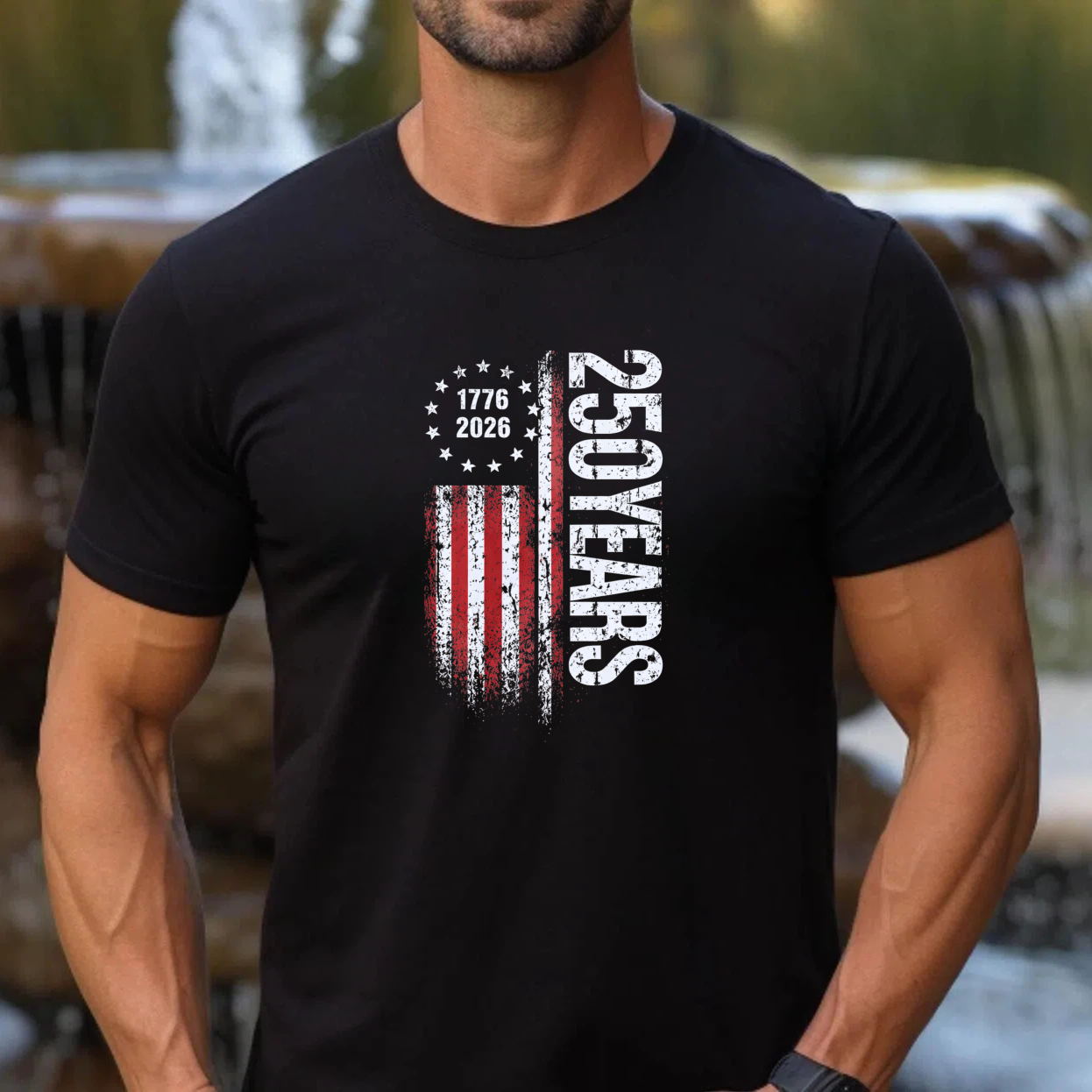 250 Years America Independence Day 1776 2026 Usa Flag Patriotic T Shirt