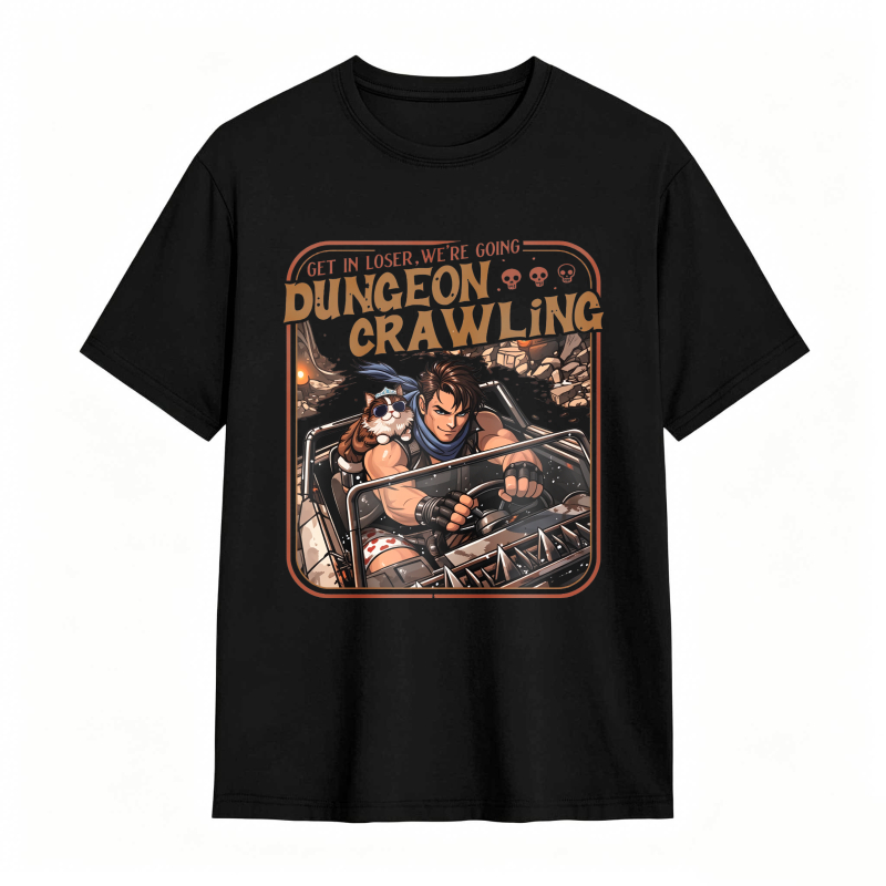 Dungeon Crawling Funny Gamer Fantasy Tee