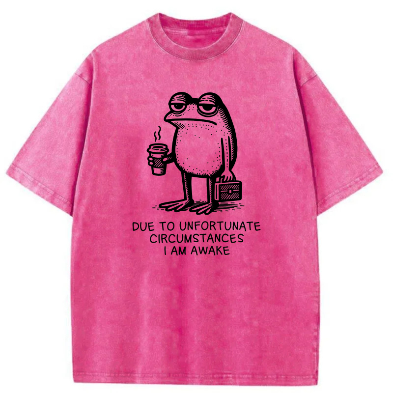 Frog Holding Coffee And Suitcase tshirt 100% cotton