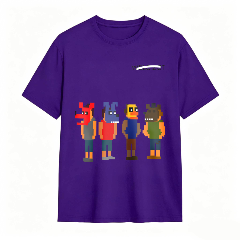 Pixel Art Characters With Text Welc Zot Unisex Classic T-shirt