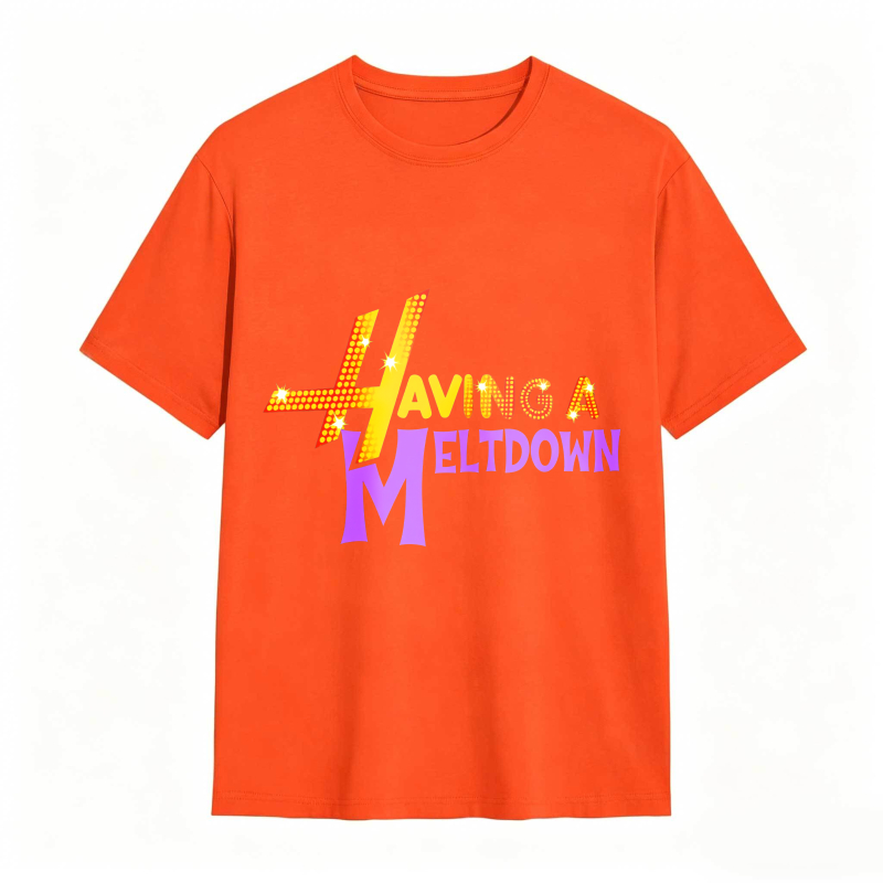 Having A Meltdown With Lightning Bolt Design Unisex Classic T-shirt