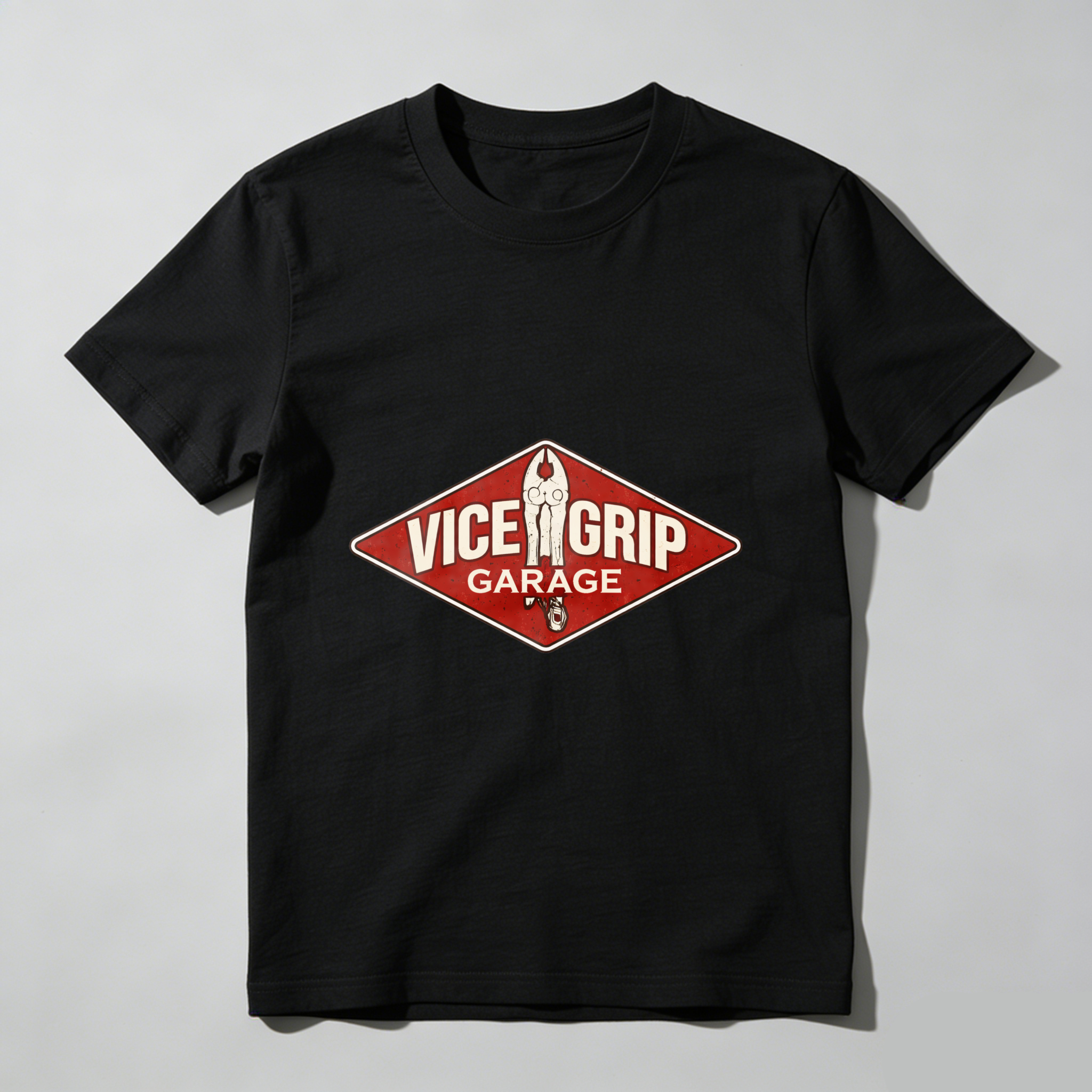 Vice Grip Garage T Shirt Black Men Women Automotive Workshop Mechanic Tool Logo Graphic Tee