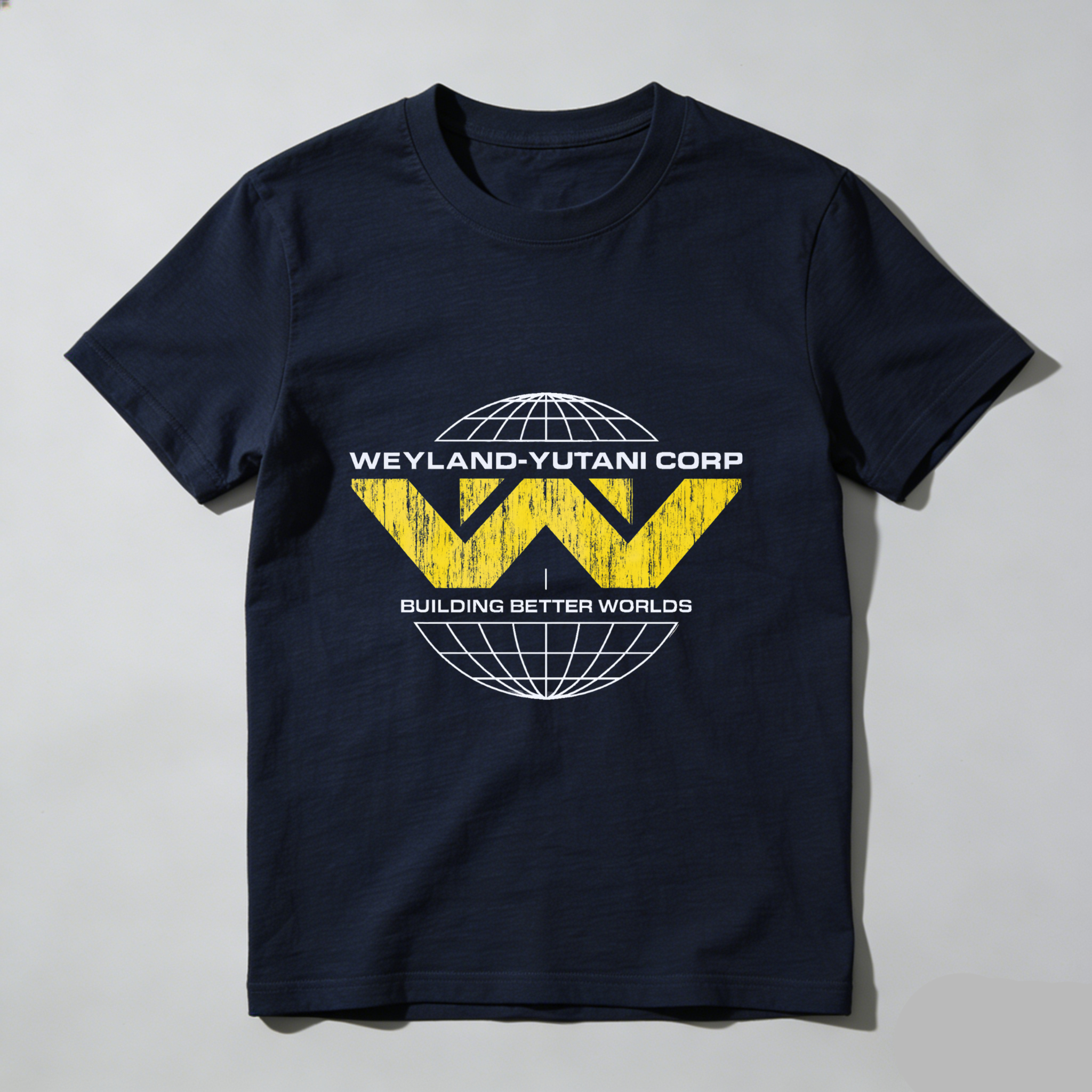TEECURENT Weyland Yutani Corp Building Better Worlds T Shirt Alien Movie Logo Black Men Women Unisex Casual Tee Top