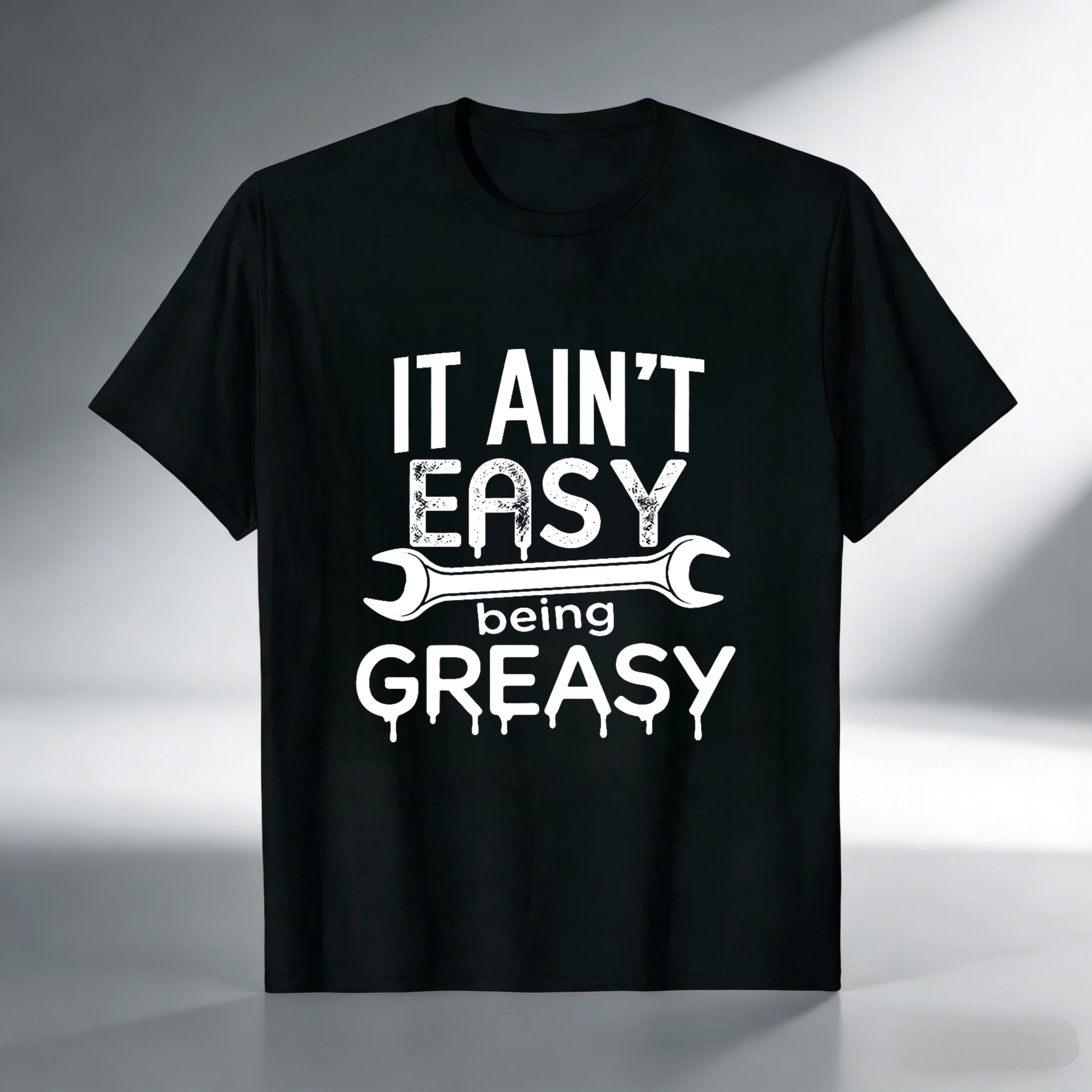 It Aint Easy Being Greasy Mechanic T Shirt Funny Auto Repair Garage Work Shirt