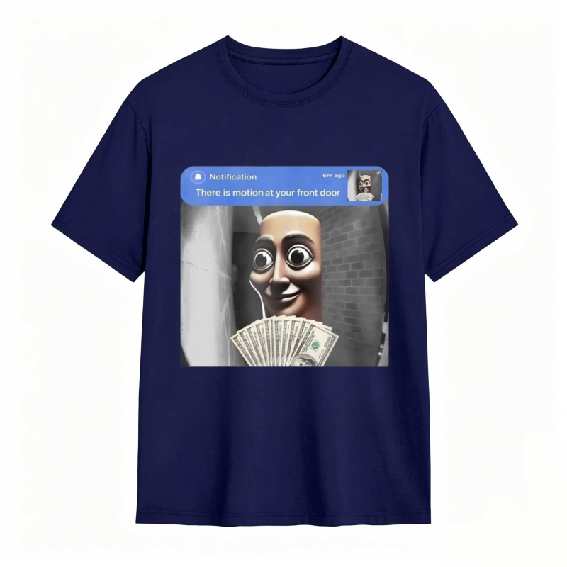 “There is Motion at Your Front Door” Tung Tung Tung Sahur Meme T-Shirt