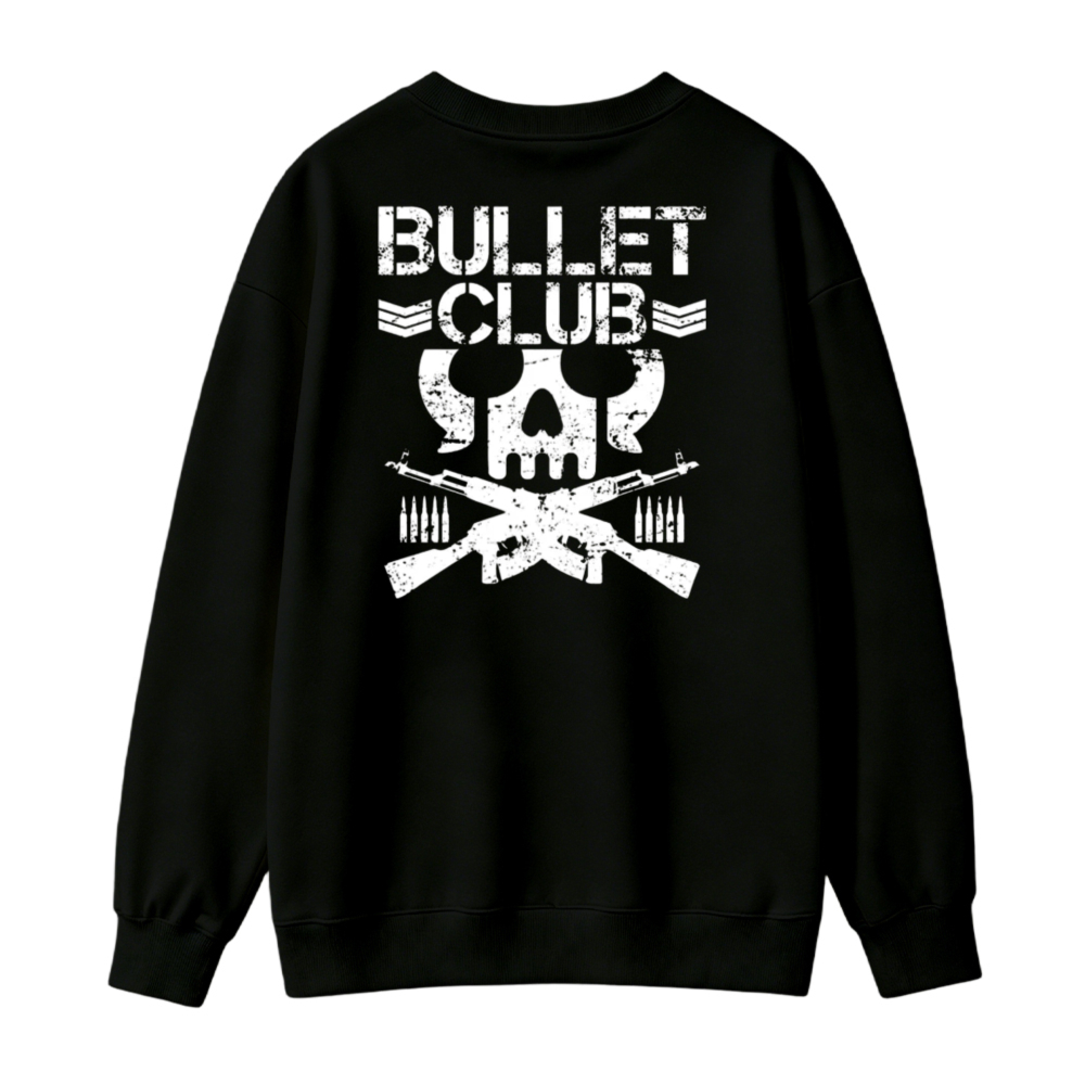Bullet Club Skull And Crossed Guns Graphic Sweatshirt