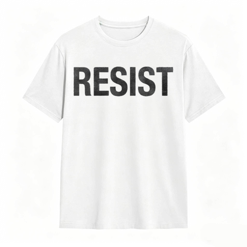 Resist Text Graphic T-shirt