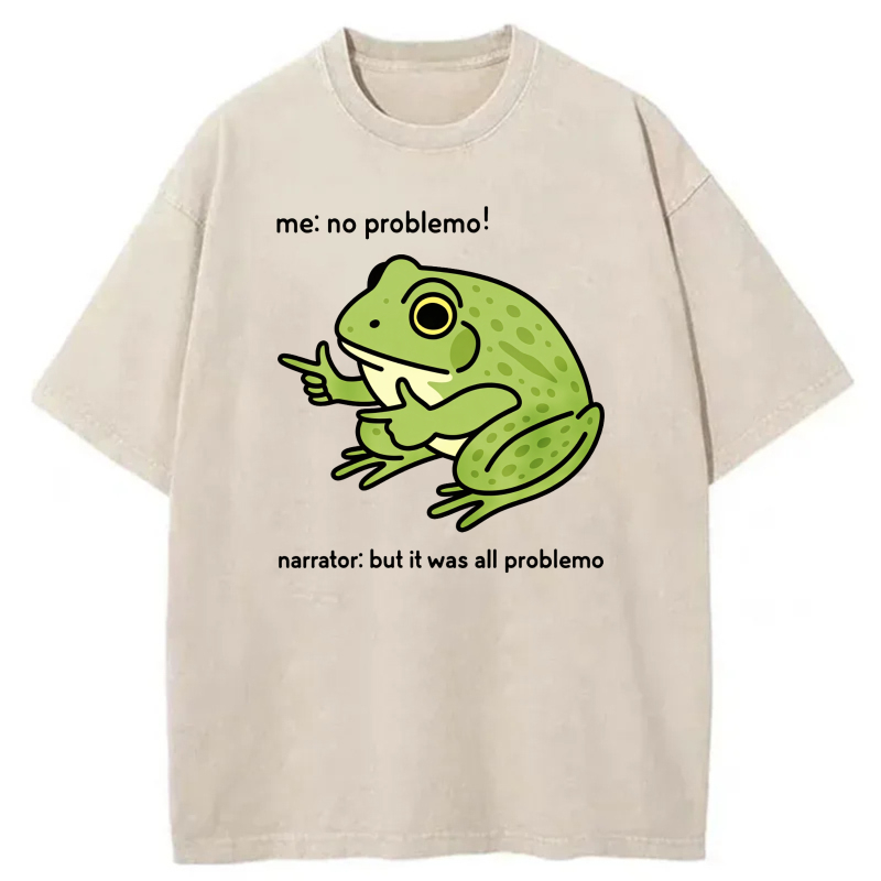 Frog Pointing With Text Above And Below tshirt 100% cotton