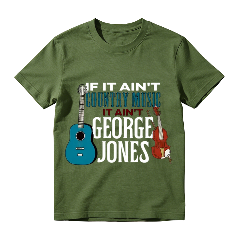 If It Ain't Country Music It Ain't George Jones Vintage Graphic T-Shirt