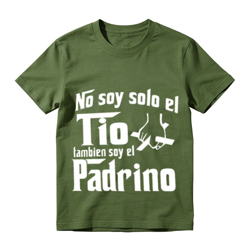 "No Soy Solo El Tio, Tambien Soy El Papá" Graphic Streetwear T-Shirt - Unisex Customized Shortsleeve Garment T-Shirt