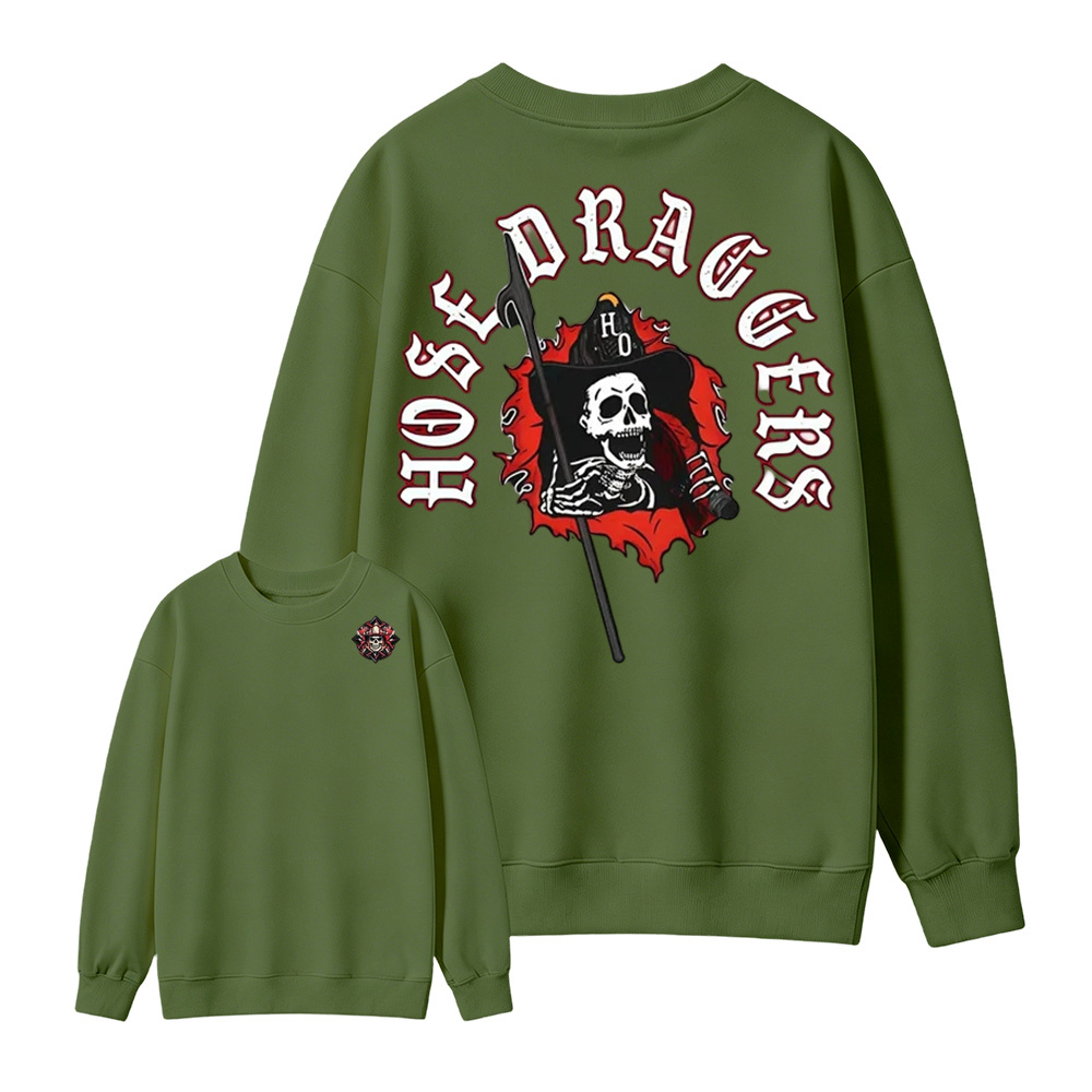 Hose Draggers Firefighter Skull  Sweatshirt