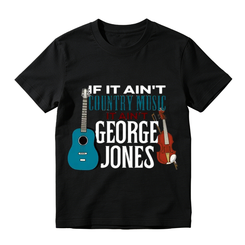If It Ain't Country Music It Ain't George Jones Vintage Graphic T-Shirt