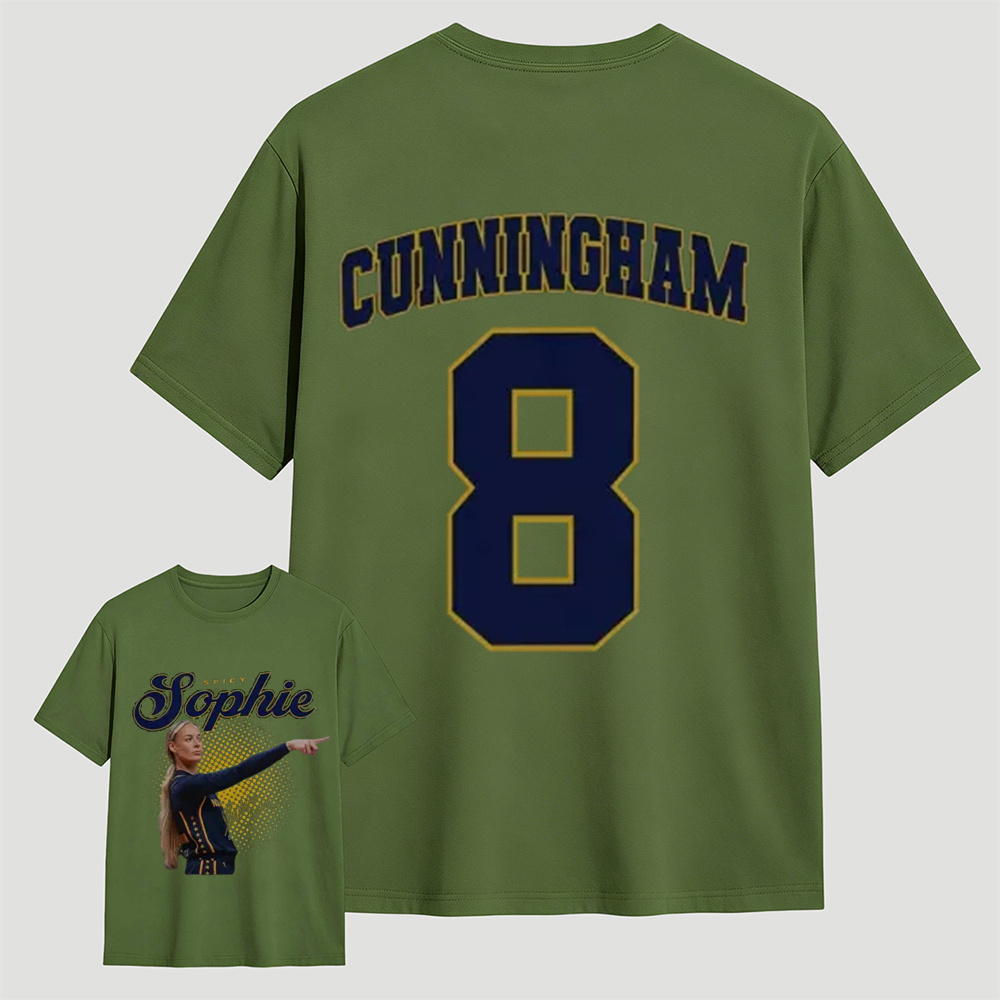 Sophie Cunningham #8 Double-Sided Basketball Graphic T-Shirt