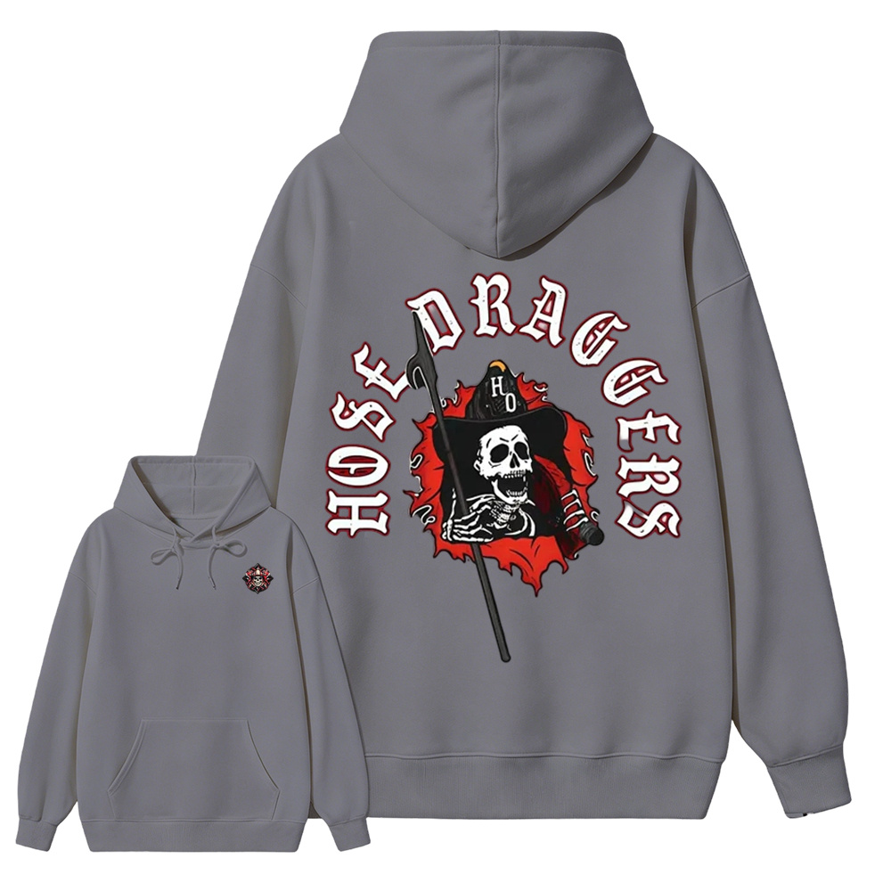 Hose Draggers Firefighter Skull  Hoodie