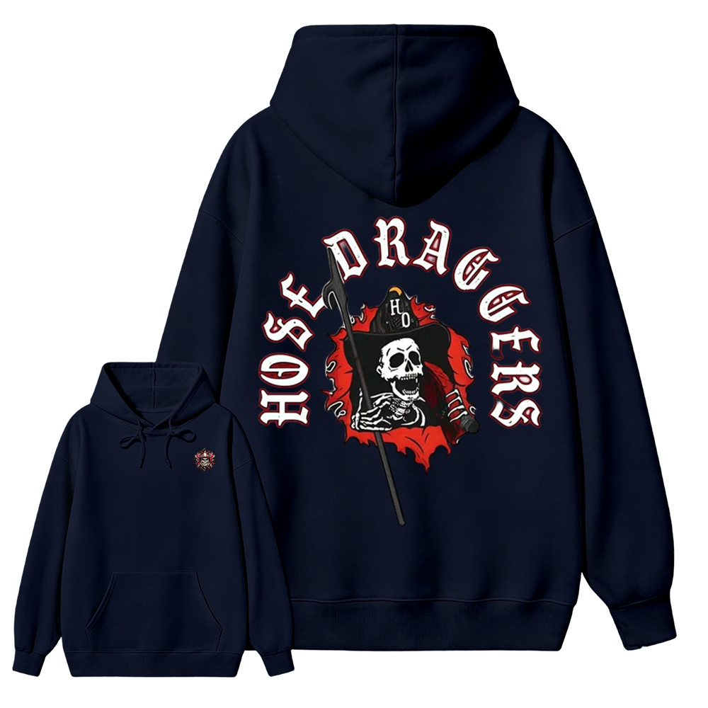Hose Draggers Firefighter Skull  Hoodie