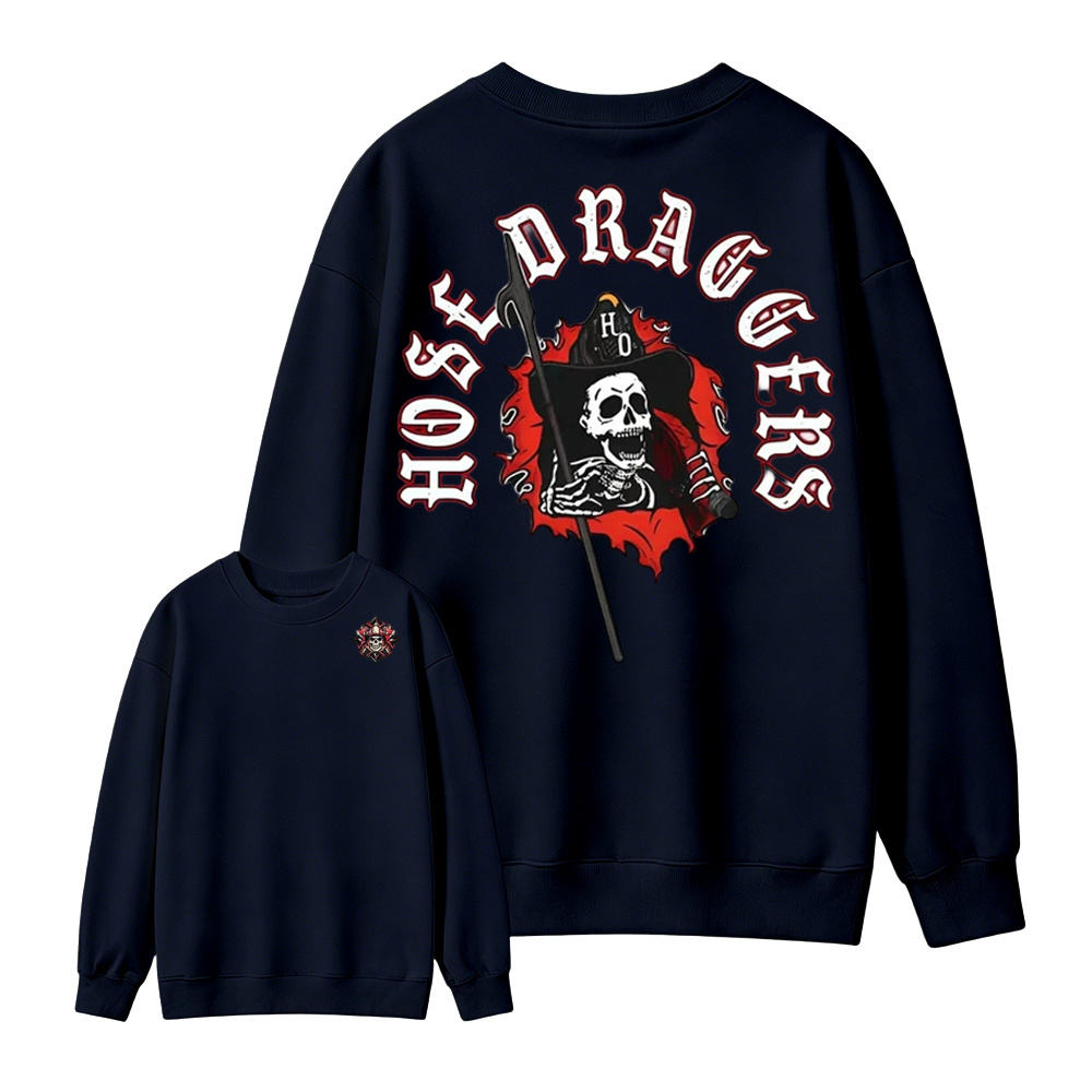 Hose Draggers Firefighter Skull  Sweatshirt