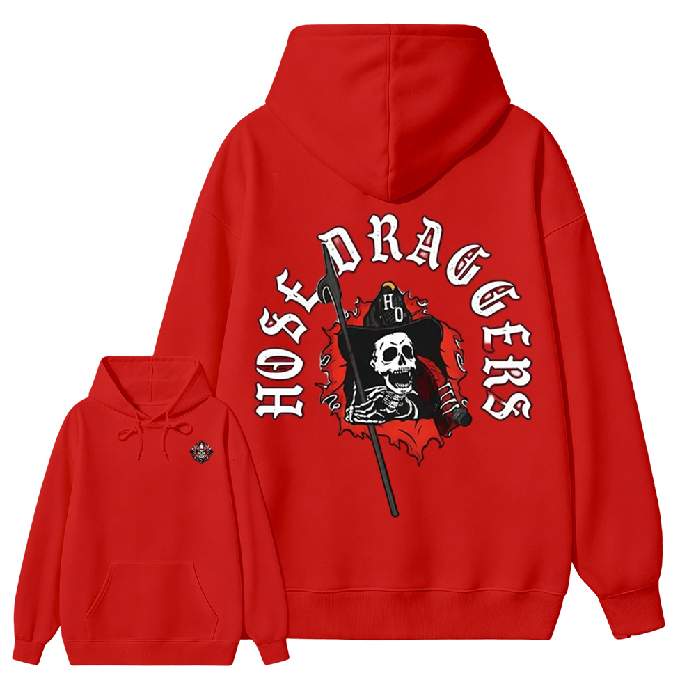 Hose Draggers Firefighter Skull  Hoodie