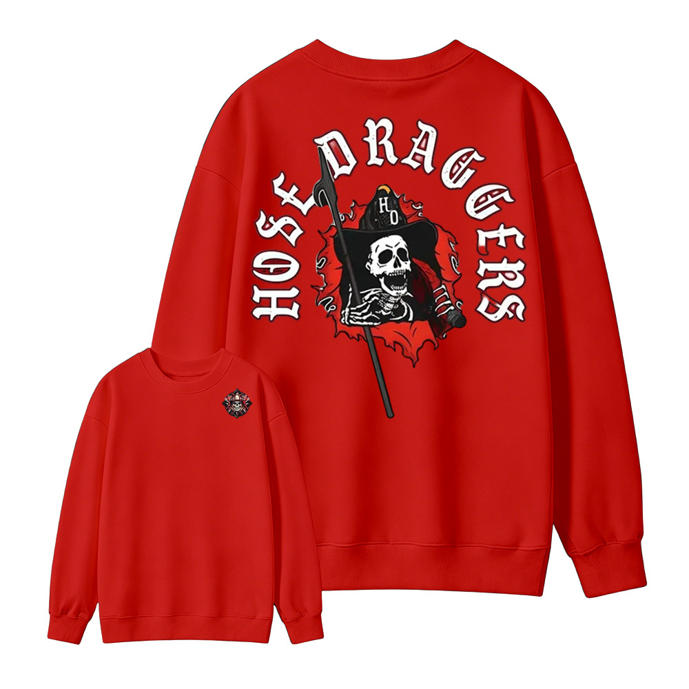 Hose Draggers Firefighter Skull  Sweatshirt