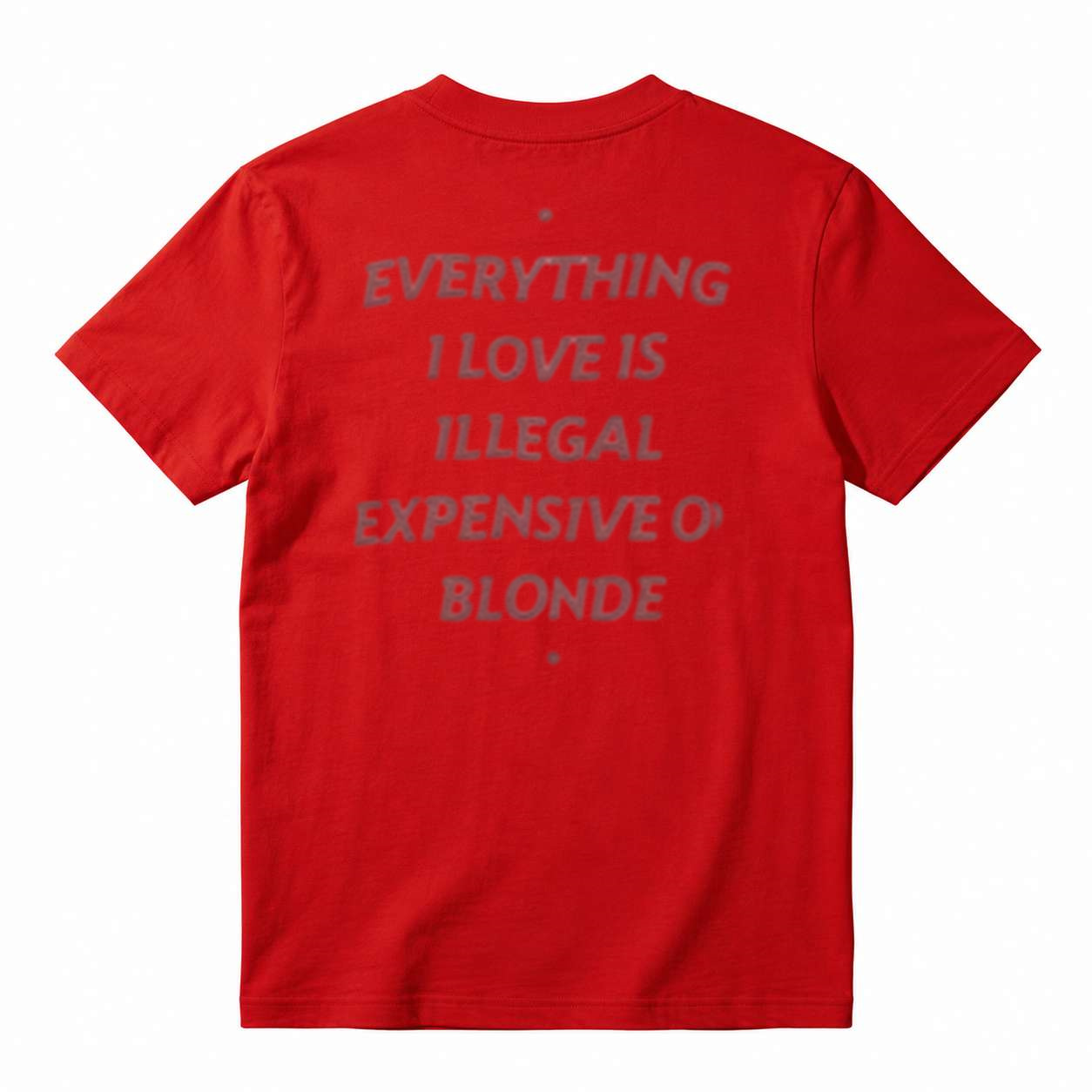 EVERYTHING I LOVE IS ILLEGAL, EXPENSIVE OR BLONDE T-Shirt
