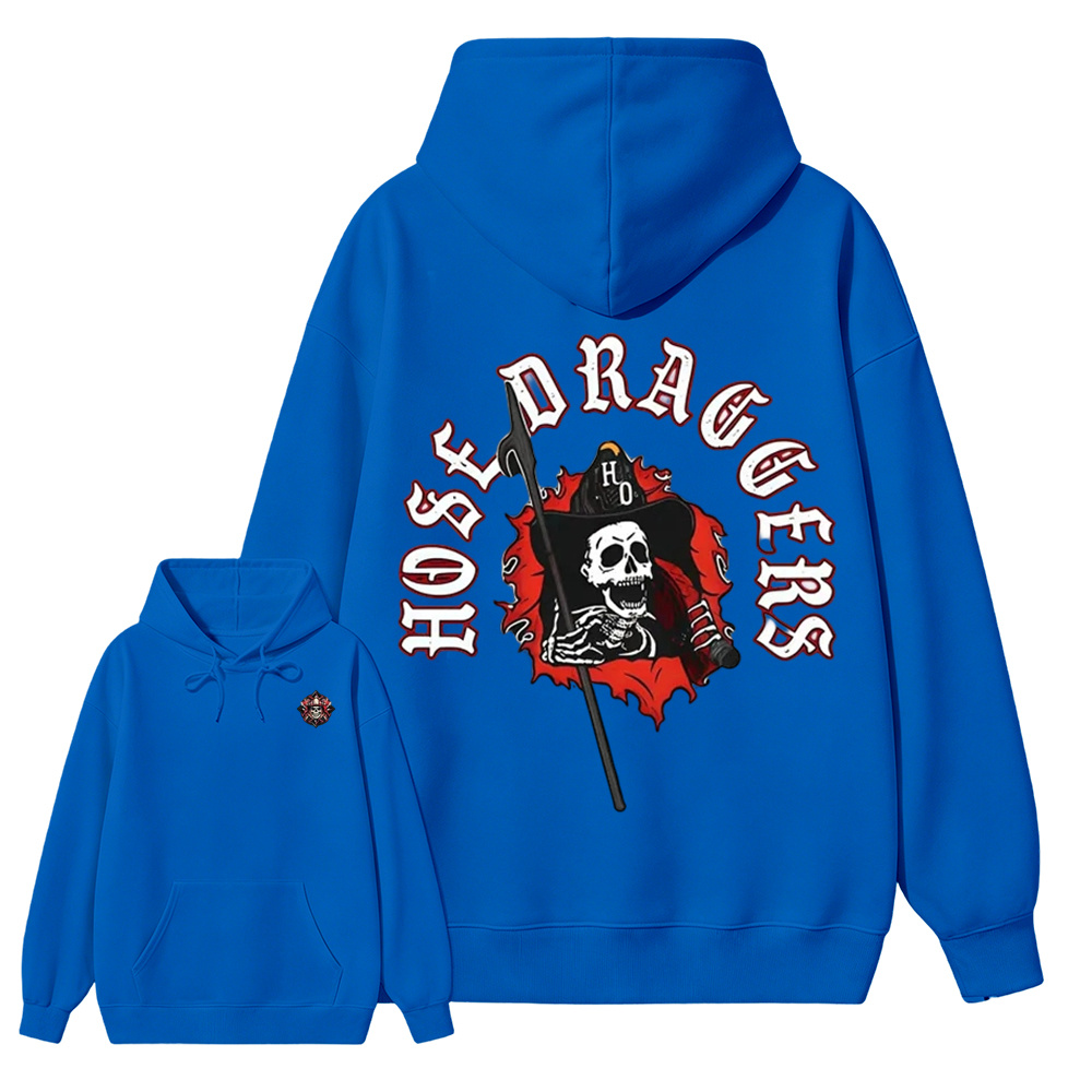 Hose Draggers Firefighter Skull  Hoodie