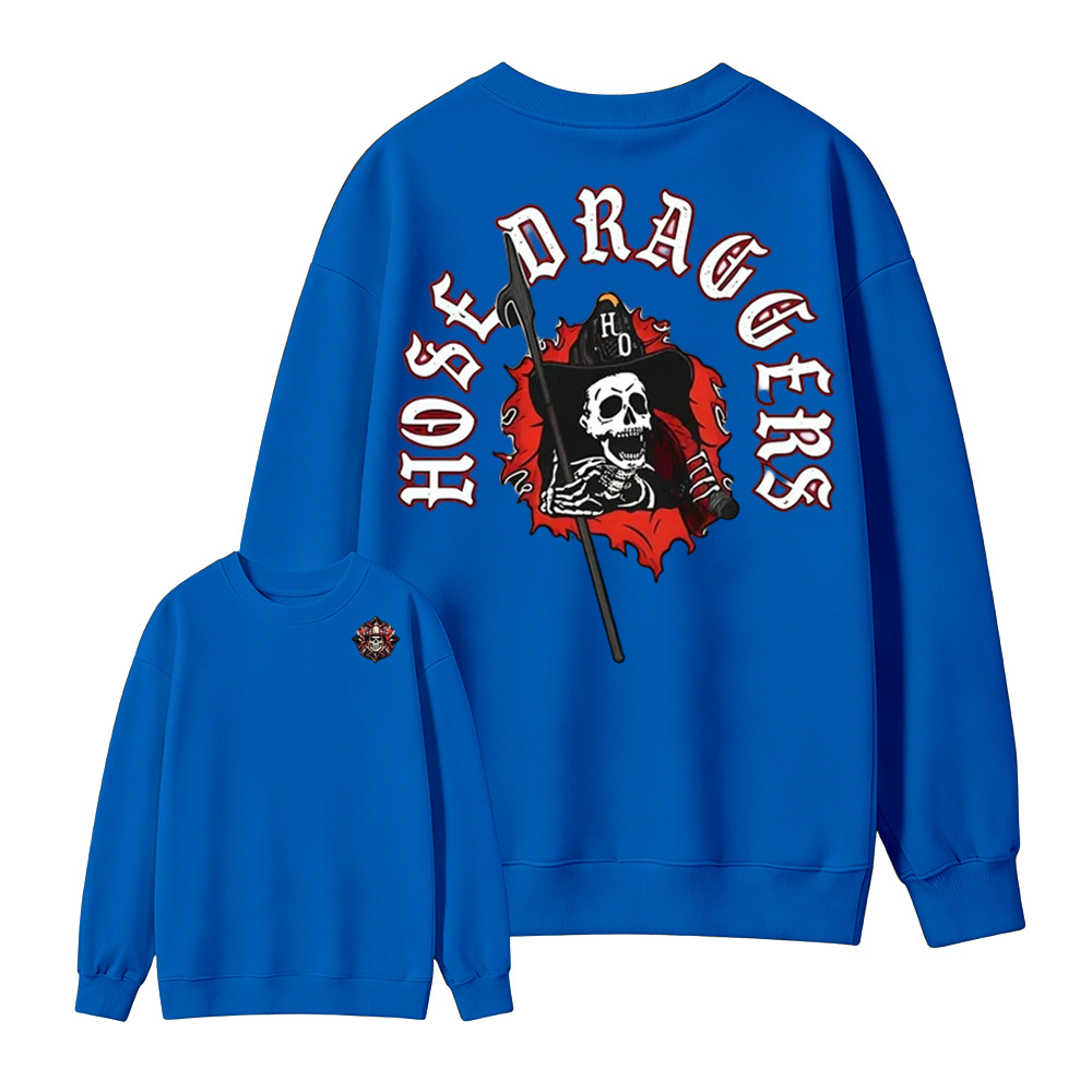 Hose Draggers Firefighter Skull  Sweatshirt
