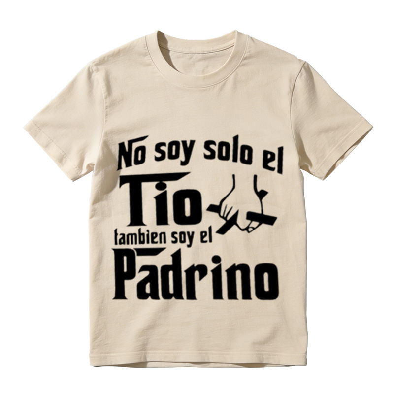 "No Soy Solo El Tio, Tambien Soy El Papá" Graphic Streetwear T-Shirt - Unisex Customized Shortsleeve Garment T-Shirt