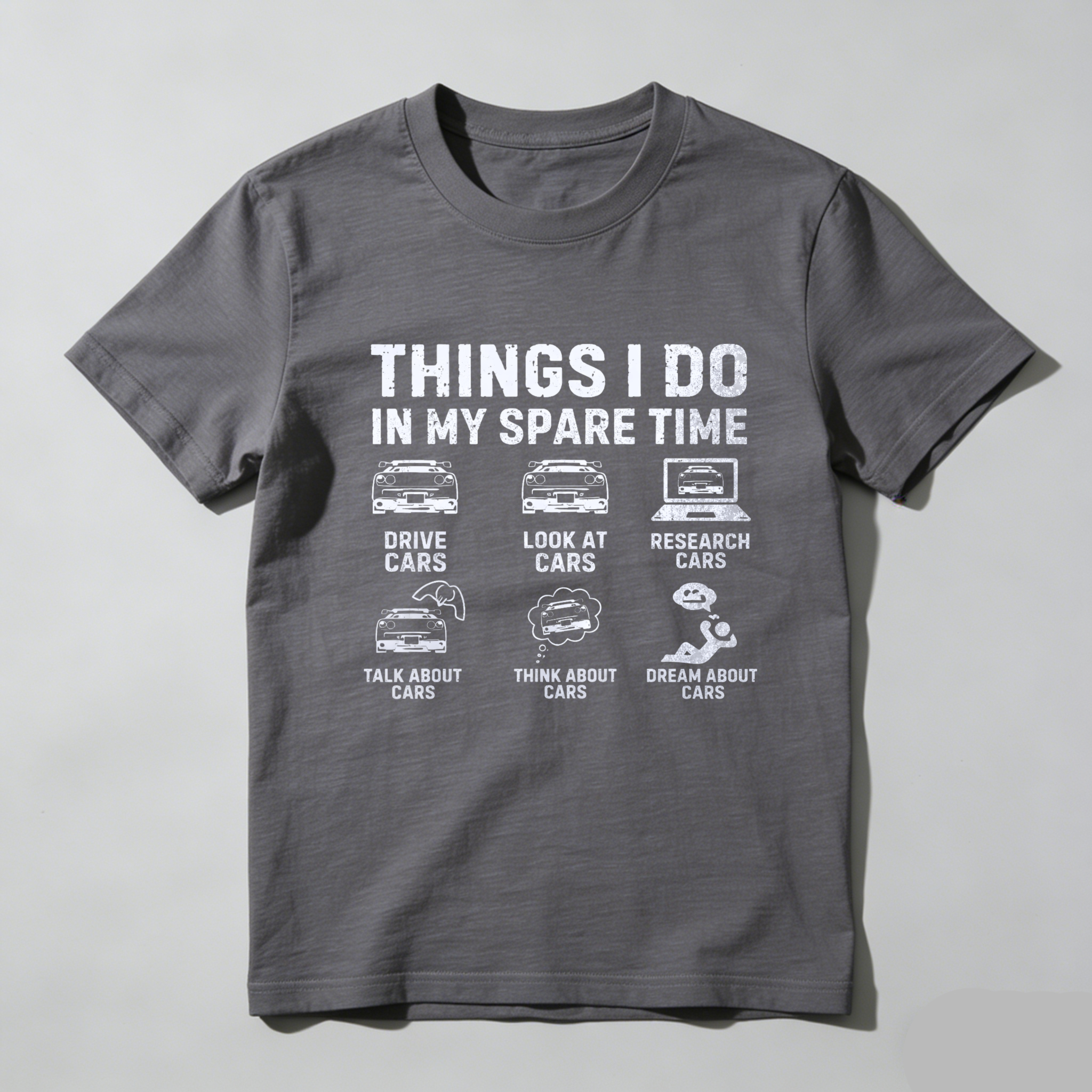 Things I Do In My Spare Time Car Enthusiast T-Shirt For Men And Women Automotive Lover Gift Shirt With Fun Car Related Activities Design