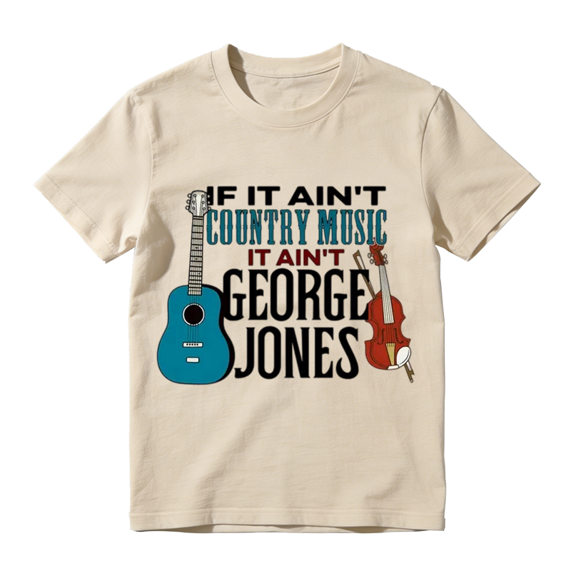 If It Ain't Country Music It Ain't George Jones Vintage Graphic T-Shirt