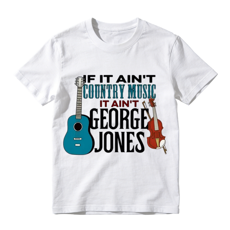 If It Ain't Country Music It Ain't George Jones Vintage Graphic T-Shirt