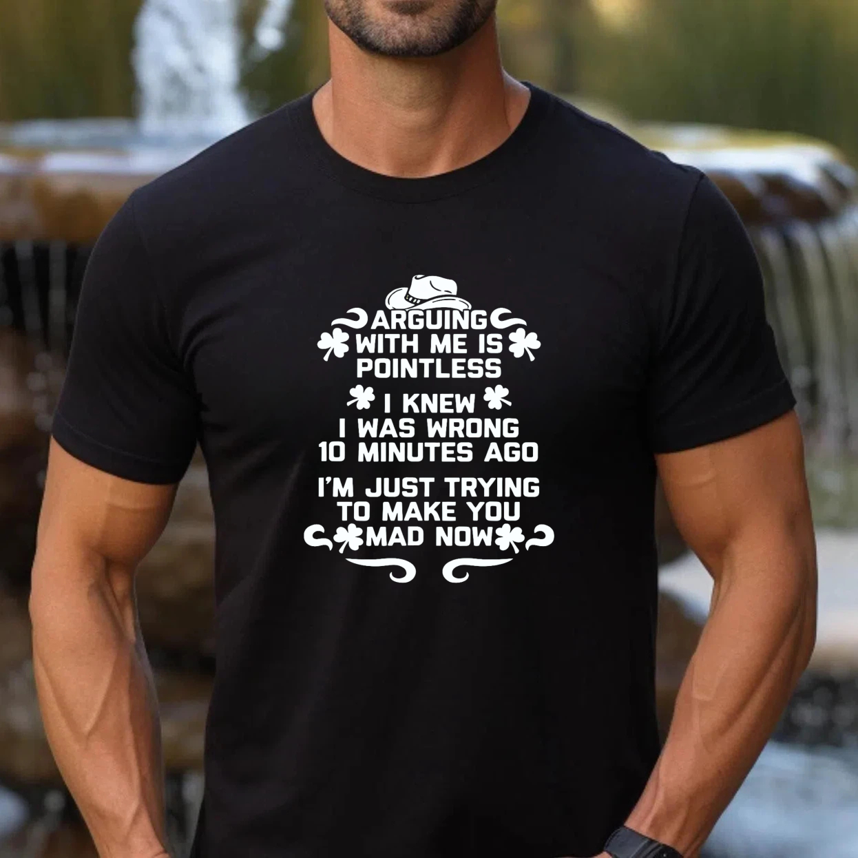 TEECURENT Arguing With Me Is Pointless I Knew I Was Wrong 10 Minutes Ago Im Just Trying To Make You Mad Now T Shirt