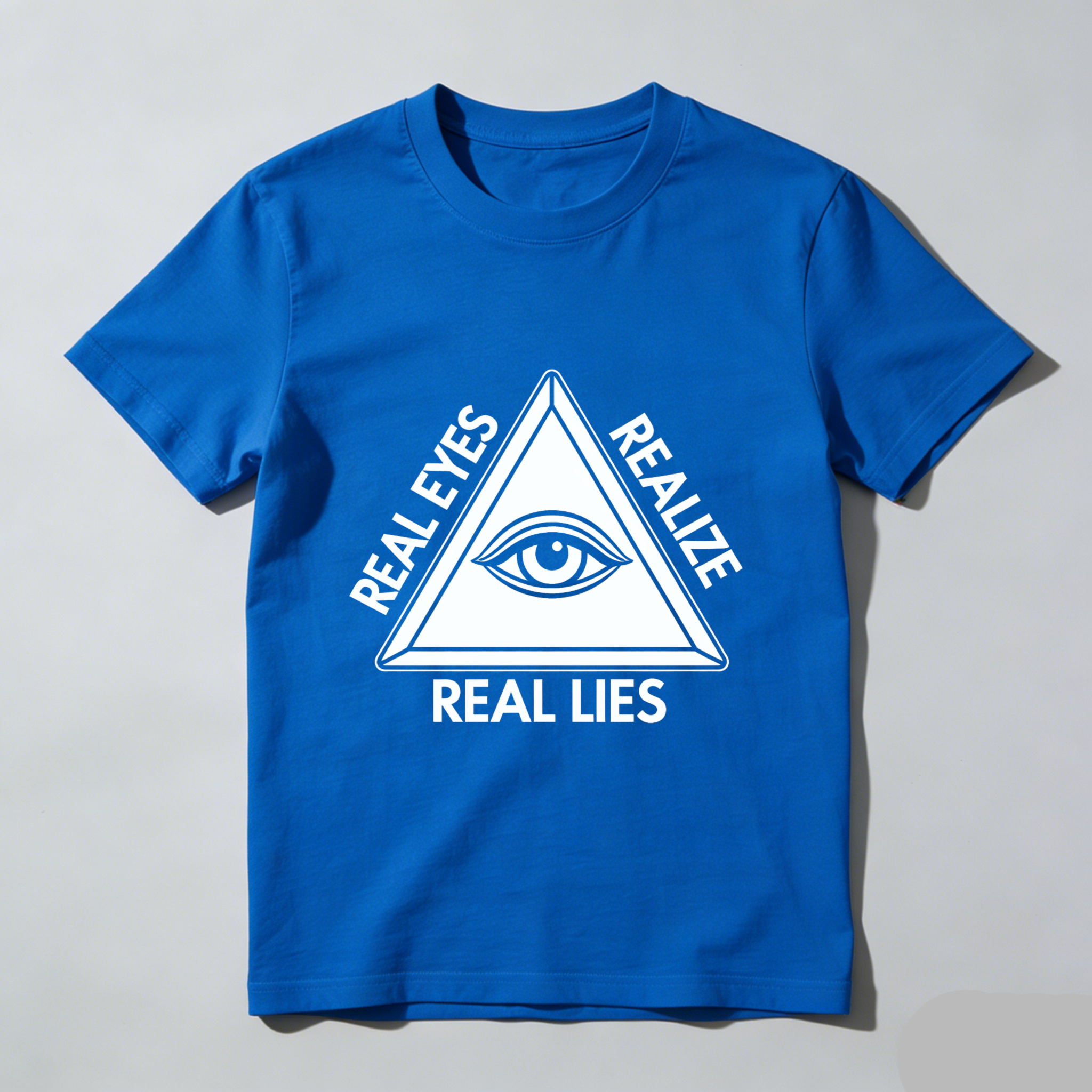 TEECURENT  Real Eyes Realize Real Lies Eye In Triangle TEECURENT